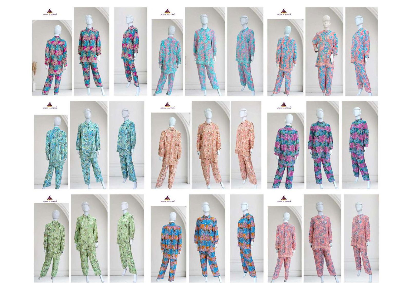 Silk Co Ord Sets By Jisha Kaftan Western Designer Cord Set Suppliers In India